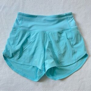 Lululemon Speed Up High-Rise Lined Short 4"
Cyan Blue